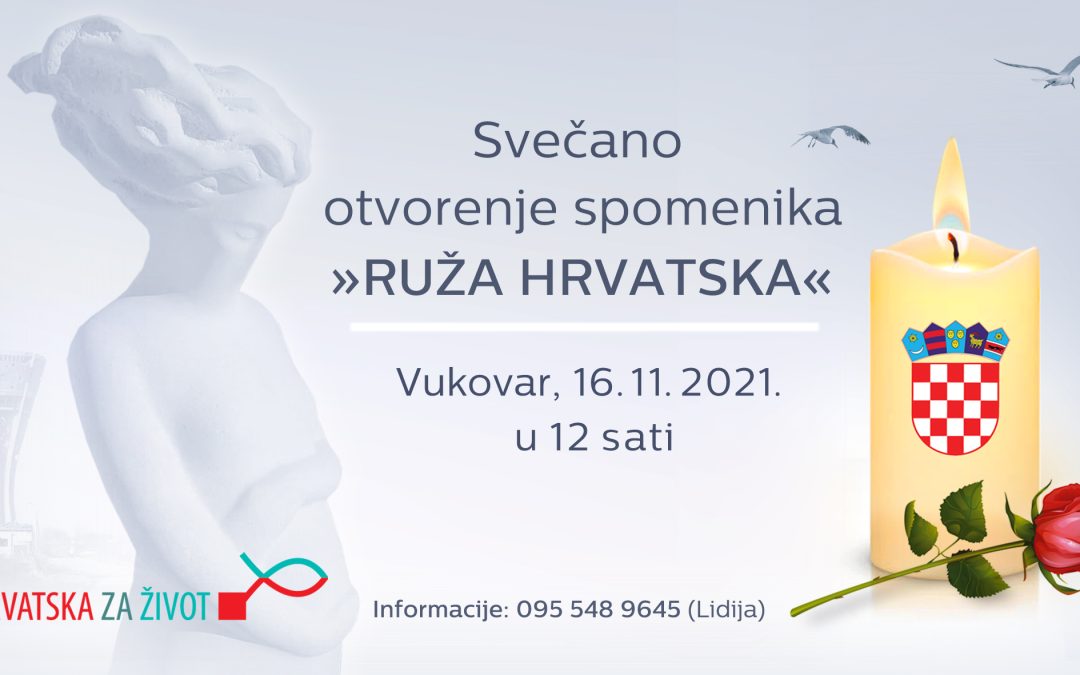 Svečano otvorenje spomenika ”Ruža Hrvatska”